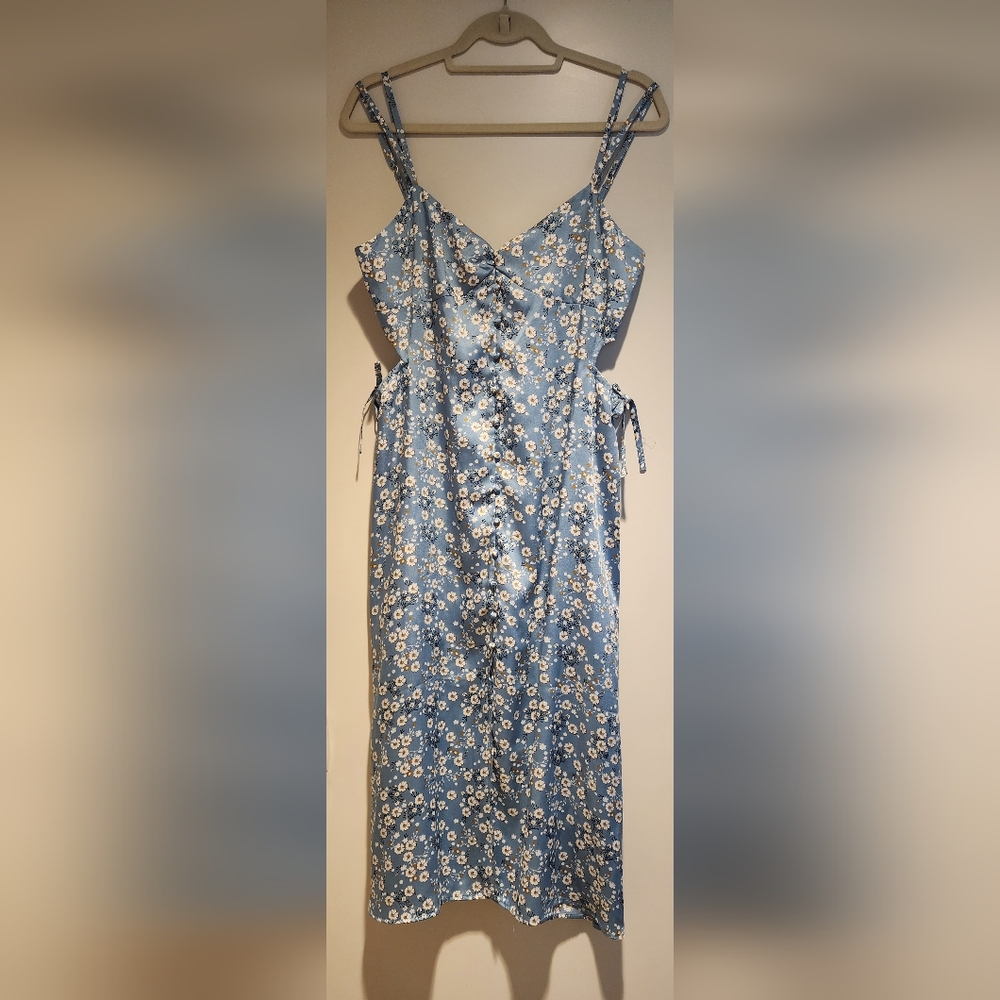 Petite Studio NYC Blue Floral Gracie Dress